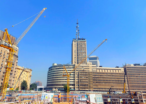 IDP erects Egypt’s first Potain MCR 295 cranes for prestigious Maspero Triangle project